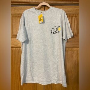 Vintage Le Tour de France 2013 Authentic Gray t shirt size XL NWT
